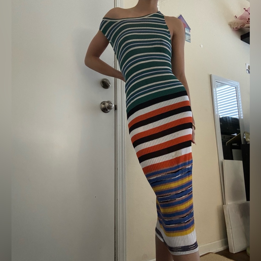 MISSONI striped midi dress